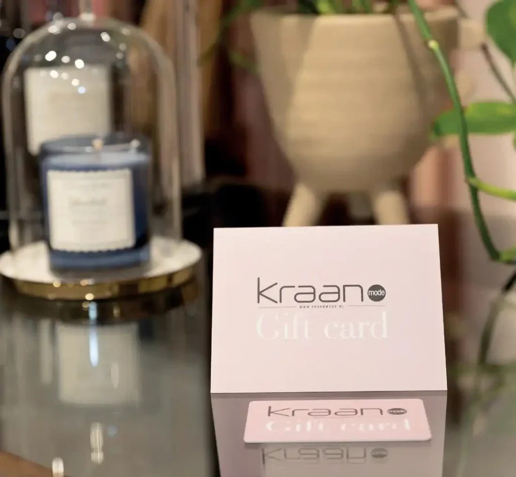 Cadeaubon van damesmode zaak Kraan Mode in Aalsmeer!